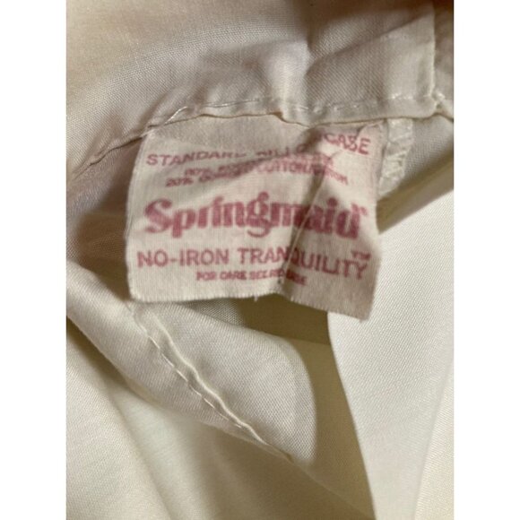 Vintage Springmaid Tranquility Floral Twin Fitted & Flat Sheet and Pillowcase - Picture 2 of 2